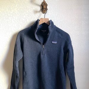 Patagonia Women's Navy Zip-Up Sweater